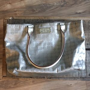 Kate spade silver tote